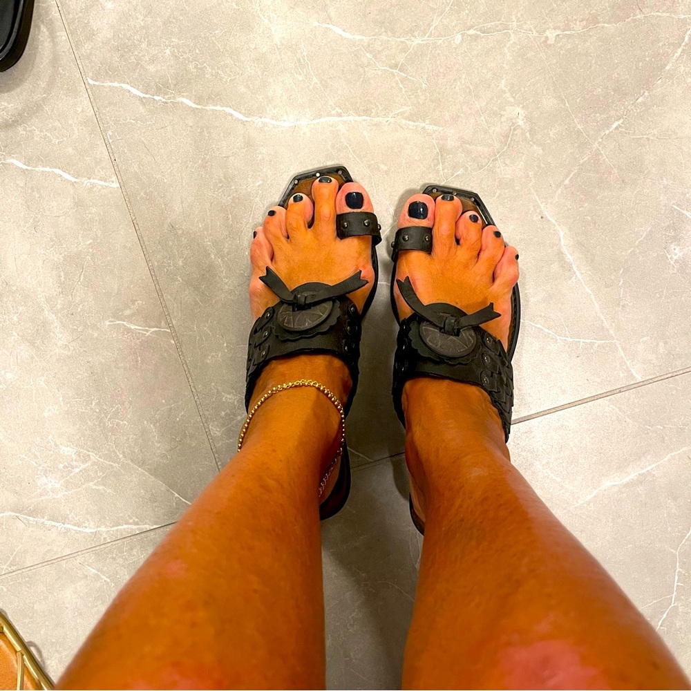 SE Boutique by Sam Edelman toe ring cowboy boot sandals